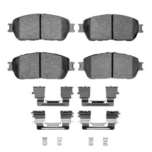 Toyota Tacoma Brake Pads - Front - R1 Concepts - R1 Ceramic Pads & Hardware Kit - `05-`15